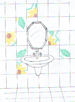 Badzeichn.Fragmentfl,sonnenbl.